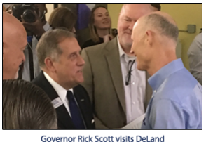 Governor Rick Scott Visits DeLand